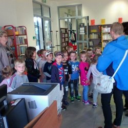 Dzieci z grupy Motyle odwiedziły niedawno bibliotekę dla dzieci